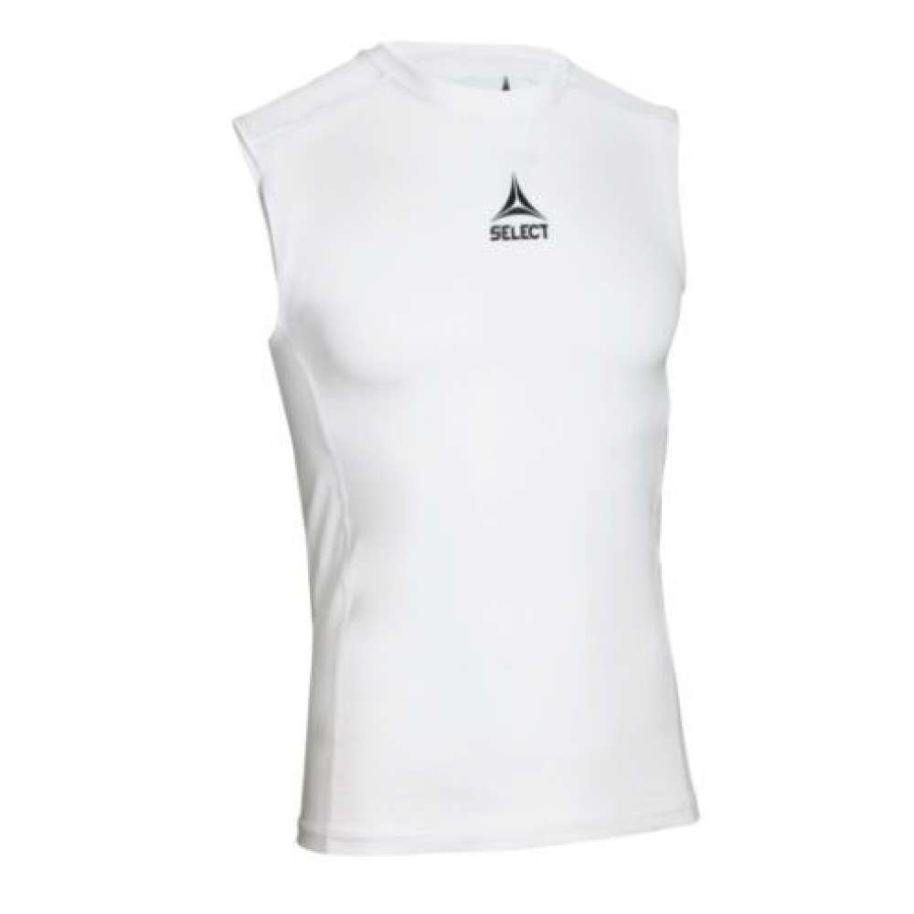 whether Sharpen Electronic Compression Clothes: T-Shirt sem mangas Compressão SELECT Baselayer - White  - XL